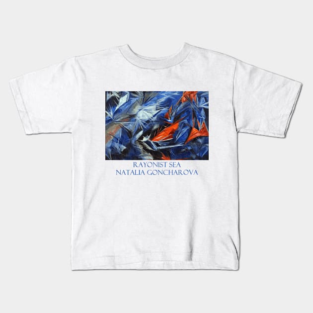 Rayonist Sea by Natalia Goncharova Kids T-Shirt by Naves